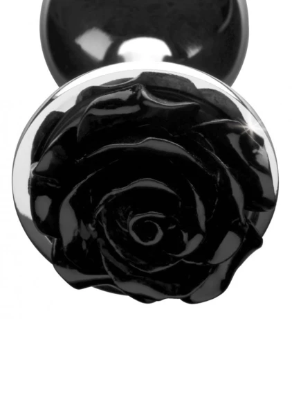 Black Rose Anal Plug - Large