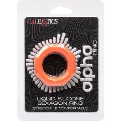 Alpha Silicone Sexagon Cock Ring