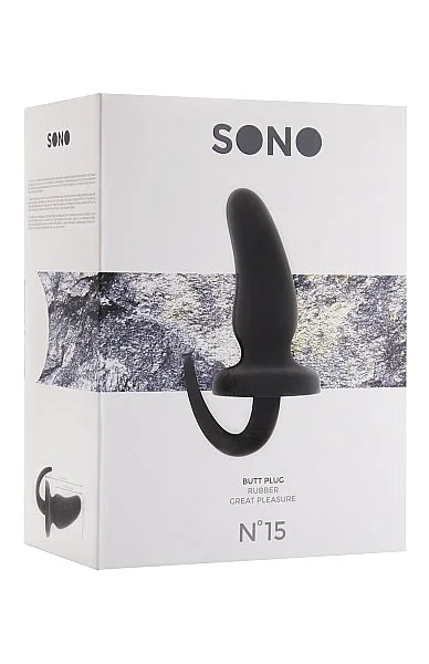 Sono No.15 Butt Plug 6 Inch Black