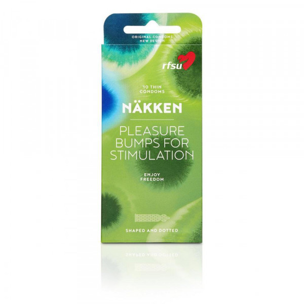 RFSU NAKKEN Birds 'n Bees Ribbed Vegan Condoms | 10-Pack