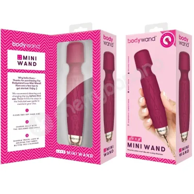 Bodywand Luxe Mini Pink Powerful Flexible Neck Massage Wand