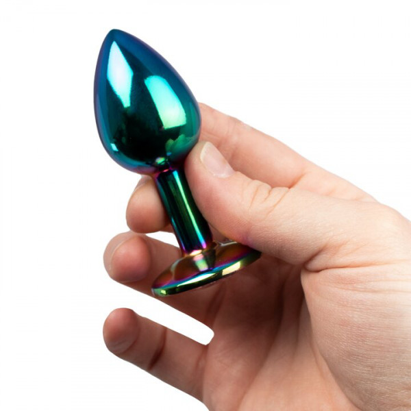 Bejewelled Rainbow Metal Jewelled Butt Plug – 3, 3.5 or 4 Inch — image 4 of 6