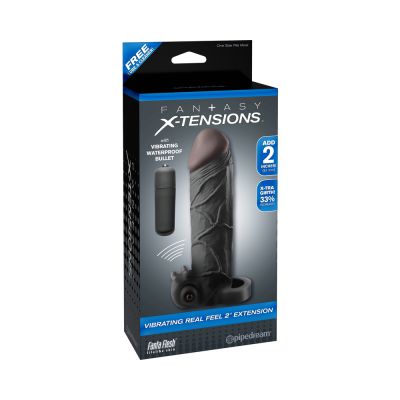 Vibrating Real Feel 2 Inches Extension