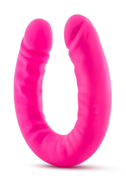 18" Slim Double Sided Dildo in Hot Pink