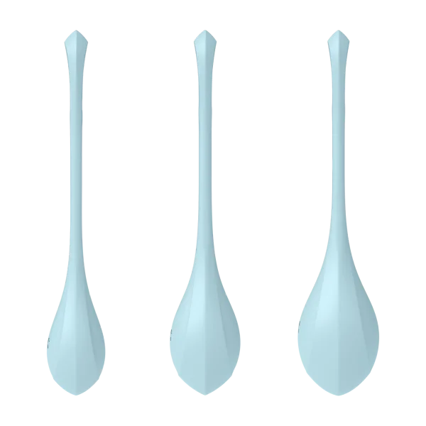 Satisfyer Yoni Power Balls 2 Blue 3 Pc Set