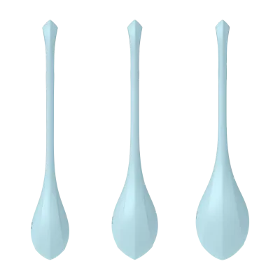 Satisfyer Yoni Power Balls 2 Blue 3 Pc Set
