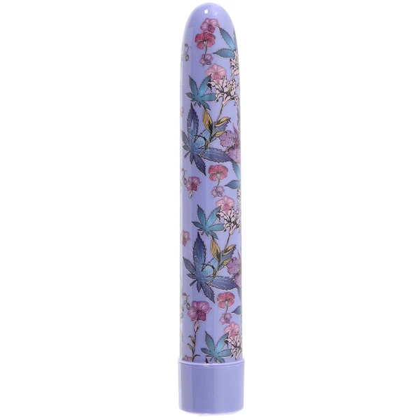 Limited Addiction Floradelic Rechargeable Waterproof Slimline Vibrator By Blush - Purple