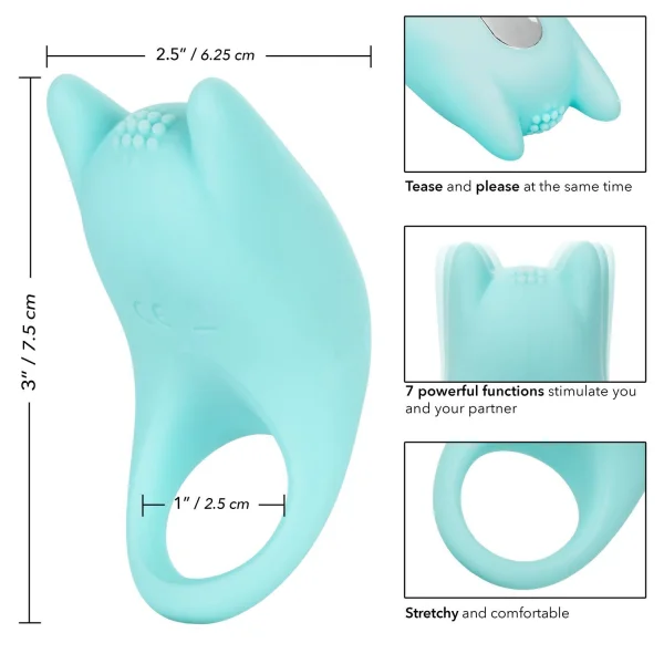 Silicone Dual Enhancer - Rechargeable Couples Cock Ring!