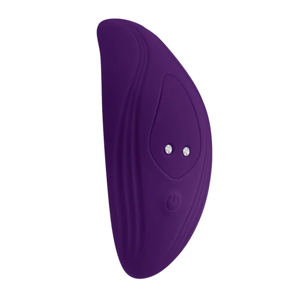 Couples Vibrators: Playboy Our Little Secret Rechargeable Remote Controlled Silicone Underwear Vibrator Acai