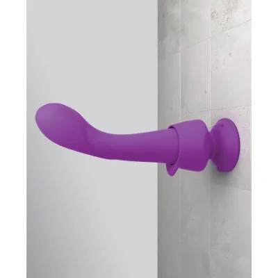 Threesome Wall Banger G Silicone Vibrator Purple