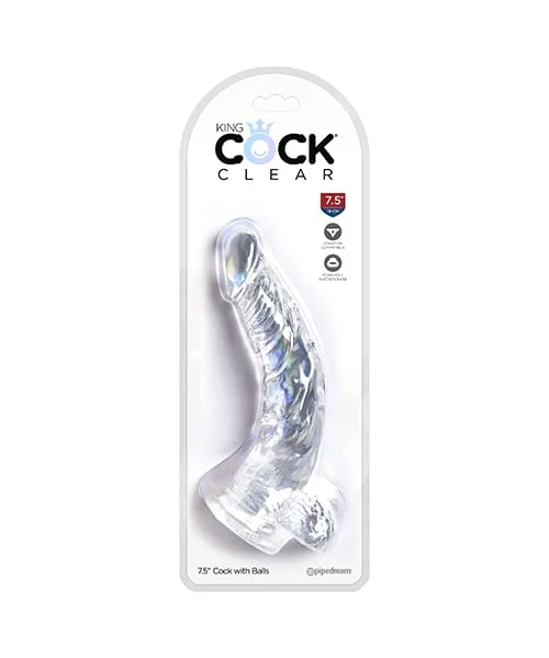 King Cock Clear with Balls
