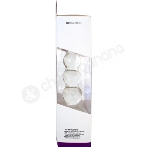 Crystal Ripples Clear Rippled Butt Plug