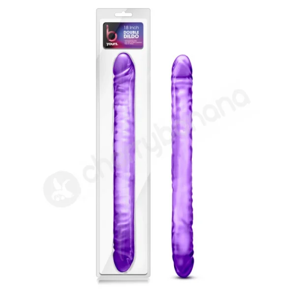 B Yours Purple 18'' Double Dildo