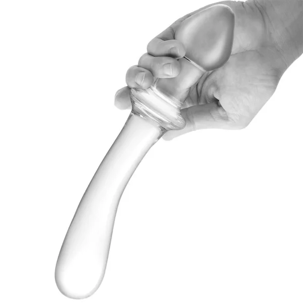 Gläs 9" Classic Curved Dual-Ended Glass Dildo  - Clear