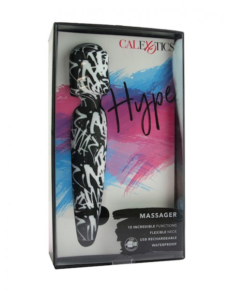 Hype Massager Wand - Black / White