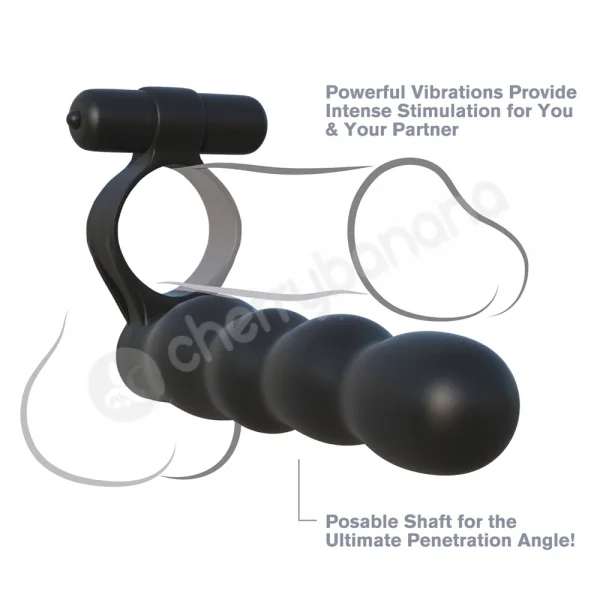 Fantasy C-ringz Posable Partner Double Penetrator Cock Ring
