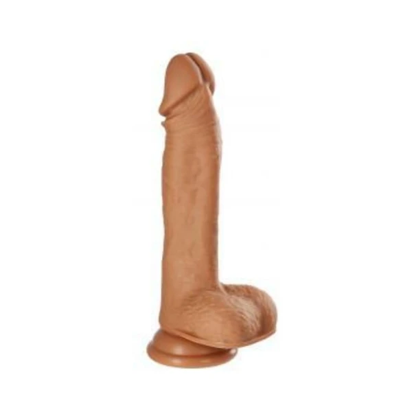 Vibrating Dildos: Cloud 9 Pro Sensual Swirl Thrust 7 Brown "