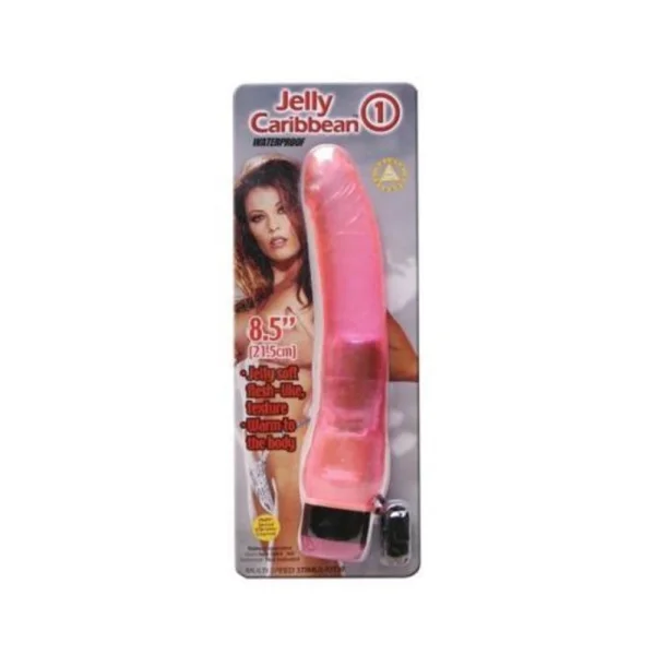 Waterproof Jelly Caribbean #1 Vibrator - Pink