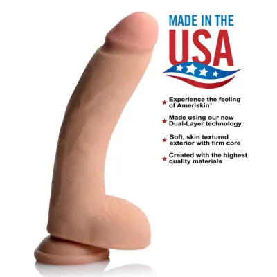 USA Cocks 10 Inches Ultra Real Dual Layer Suction Cup Dildo
