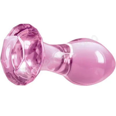 Crystal Gem Pink Glass 2 8 Butt Plug