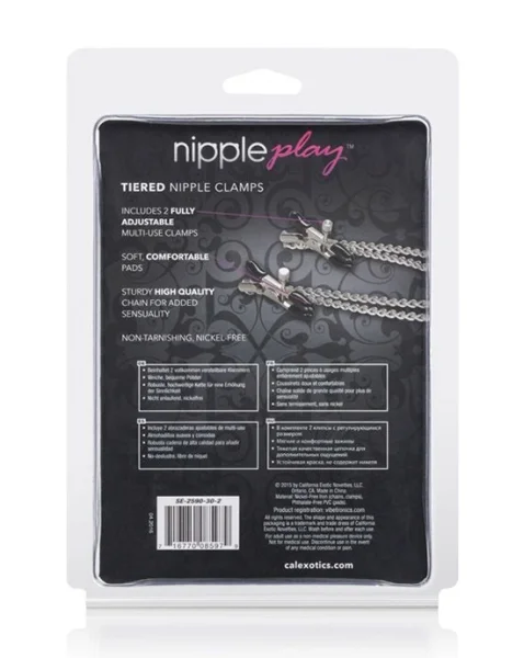Nipple Play Tiered Nipple Clamps - Silver