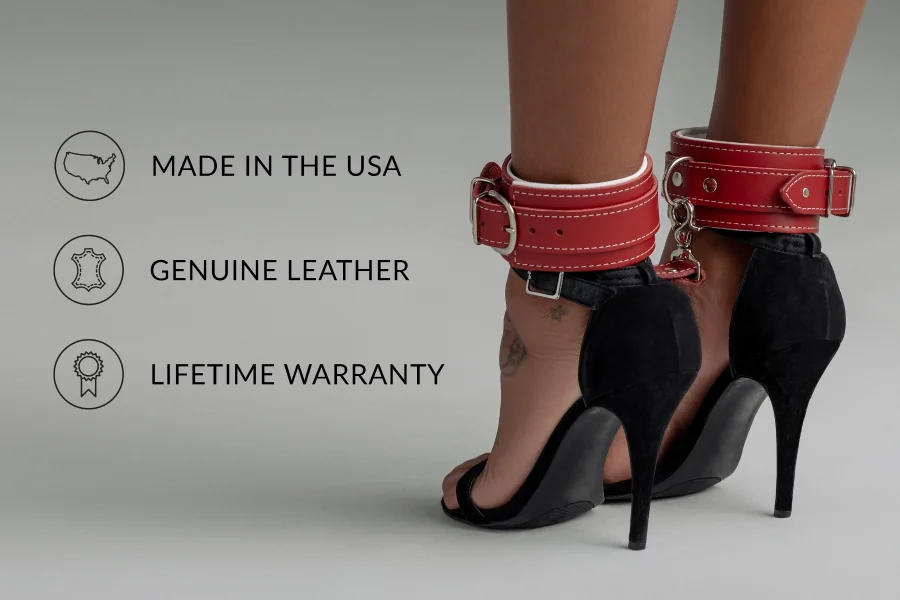 Liberator Leatherworks Mercer Padded Ankle Cuffs