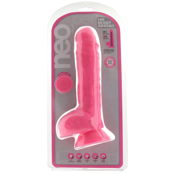Neo 9 Inch Dual Density Ballsy Dildo