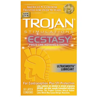 Trojan Ecstasy Ultra Ribbed 10