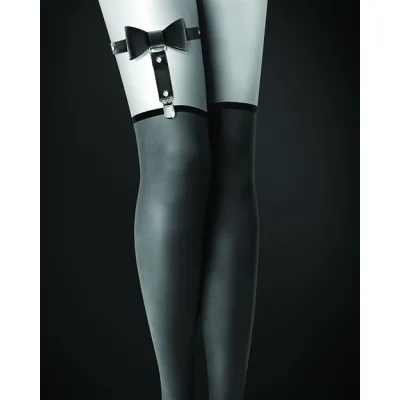 Bijoux Pour Toi Garter with Bow Black
