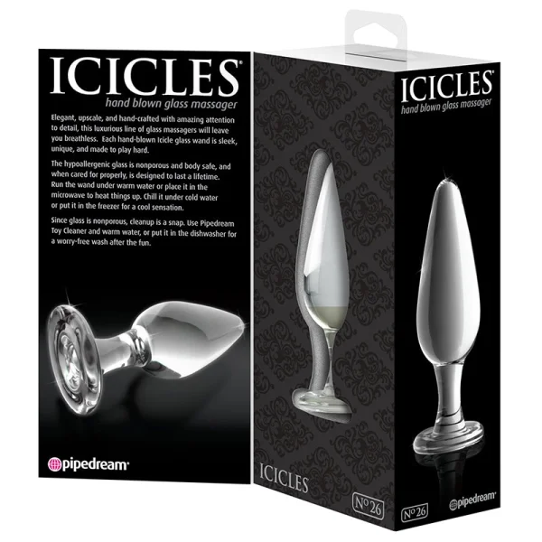 Icicles No 26 Glass Butt Plug