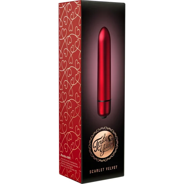 Truly Yours RO-90 MM SCARLET VELVET Powerful 10 Function 3.5 Inch Vibrator by Rocks-Off
