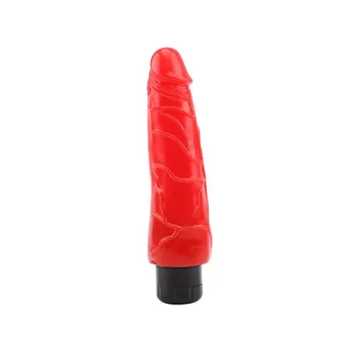 Devilish X2 Vibrating Dong 8 4 Inch Red 8 4 Inch