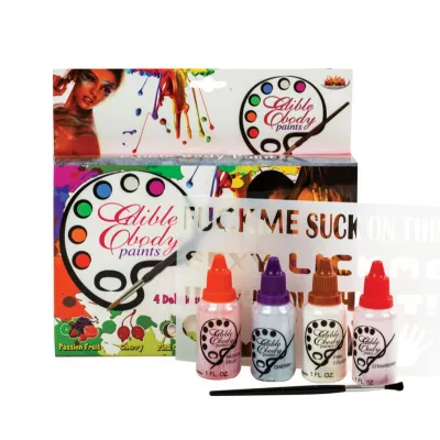 Edible Body Play Paints 4 pack
