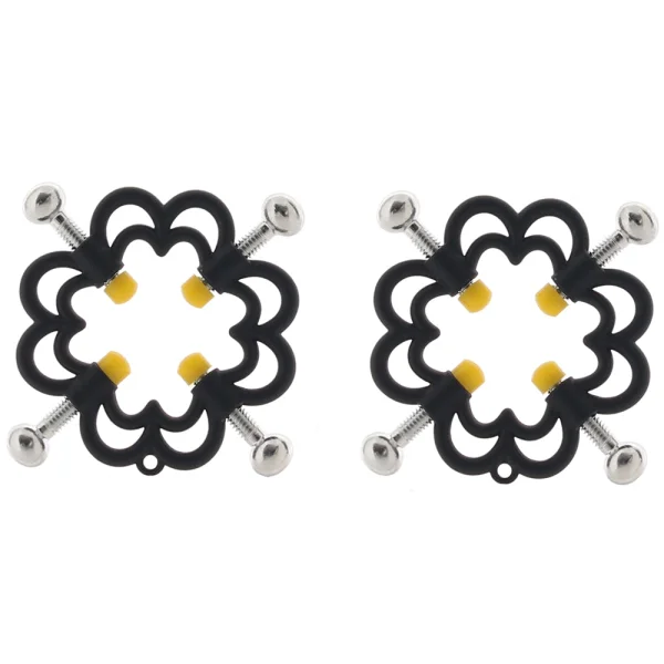 Boundless Nipple Grips Power Grip 4-Point Nipple Press By CalExotics - Black