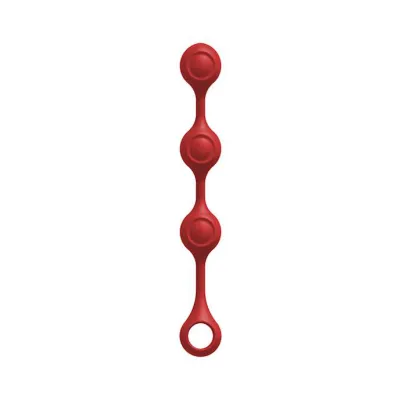 Kink Weighted Silicone Anal Balls Red 13 5 Inch