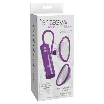 Fantasy for Her Rechargeable Pleasure Pump Kit Purple