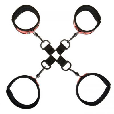 Bondara Ravishing Red PVC Hogtie Restraint