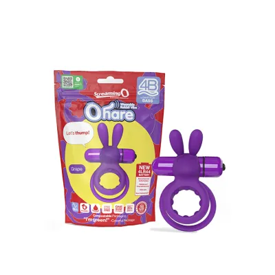Screaming O 4B Ohare Strechy Vibrating Cock Ring with Clitoral Stimulator