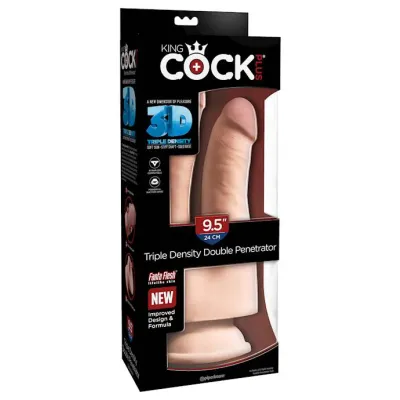 King Cock Plus 9 5 Inch Triple Density Double Penetrator Flesh