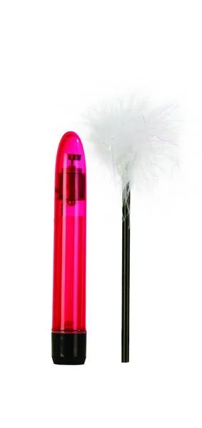 Tickle Me Cupid Vibrator And Tickling Feather White — image 3 of 4