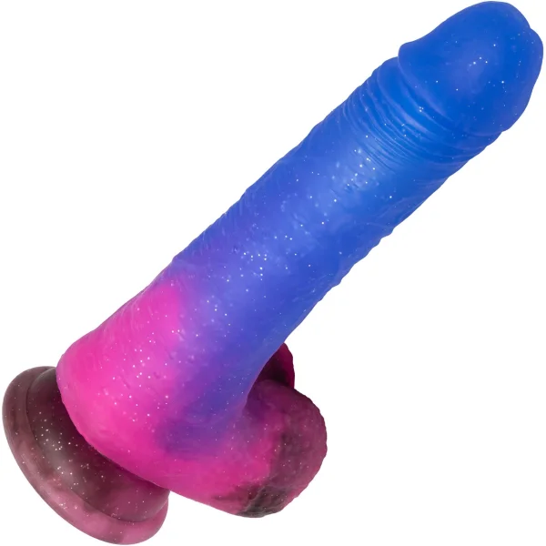 Naughty Bits Ombré Hombre Silicone Vibrating Suction Cup Dildo by CalExotics — image 13 of 22