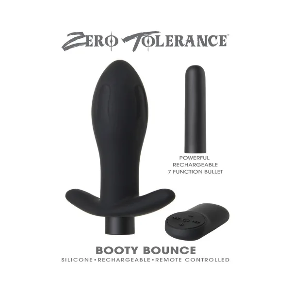 Booty Bounce Black Vibrating Butt Plug — image 8 of 9