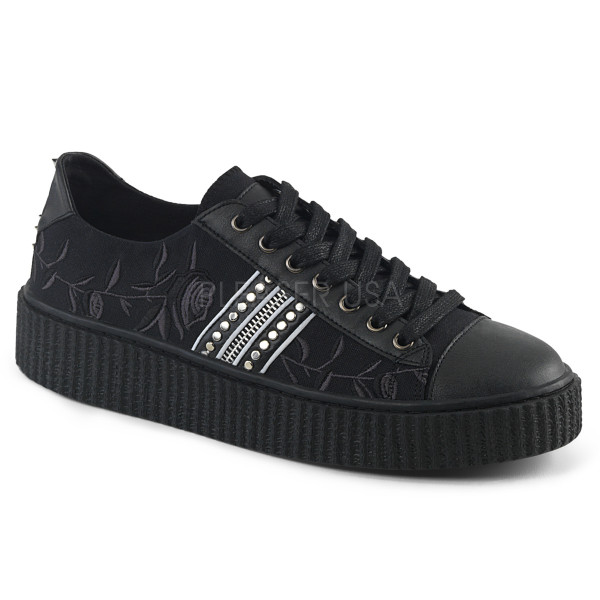 1 1/2 inches PF Round Toe Lace-Up Front Low Top Creeper Sneaker — image 9 of 16