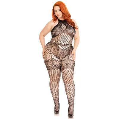 All About You Bodystocking 1x 2x Black