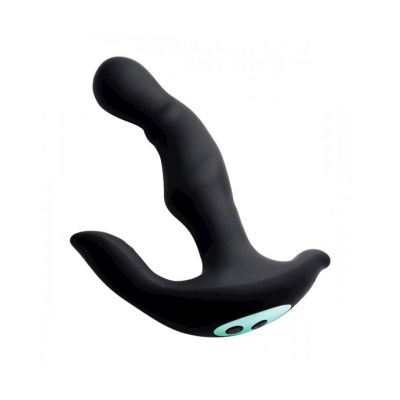 Pro Rim Rotating Vibrating Silicone Prostate Stimulator Black 6 5 Inches