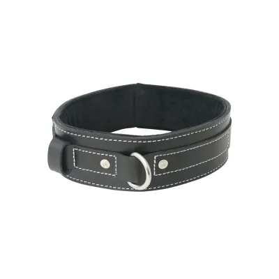 Lined Leather Collar