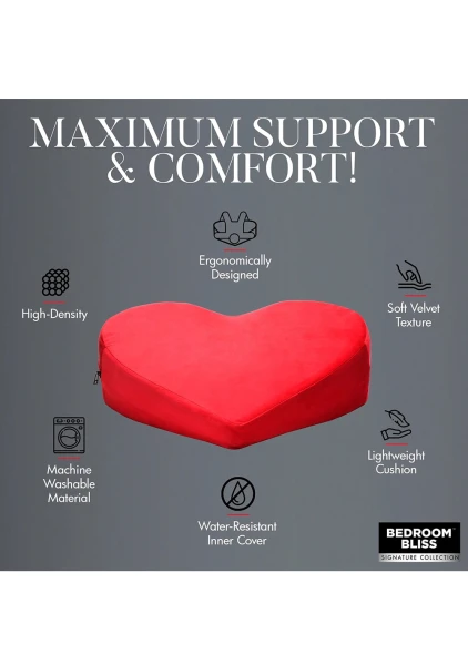 Bedroom Bliss Love Heart Pillow