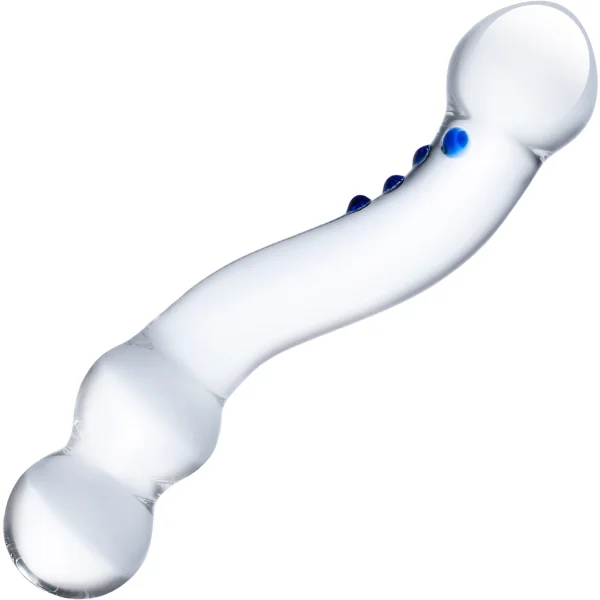 Glas 6in Curved G-spot Glas Dildo