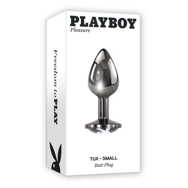 Playboy Pleasure Tux Aluminum Alloy Anal Plug - Small