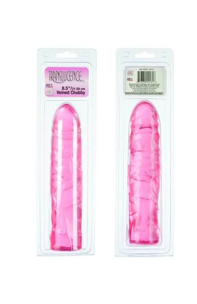 TRANSLUCENCE VEINED CHUBBY 8.5 INCH PINK